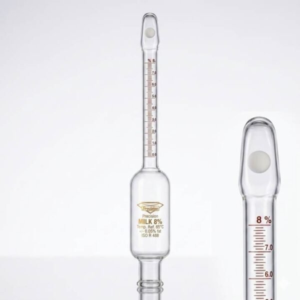 Butyrometer Types Milk Butyrometer 8% | Gerber Method Glass Butyrometer for Fat Testing