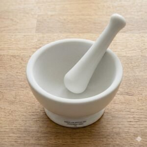 Mortar and Pestle Porcelain Laboratory Grinding Set