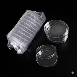 Plastic petri dish laboratory equipment