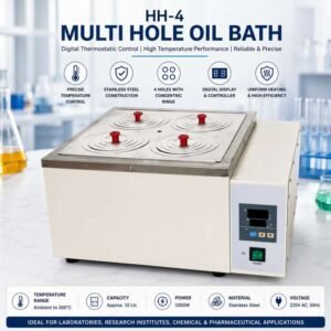 Multi hole laboratory oil bath