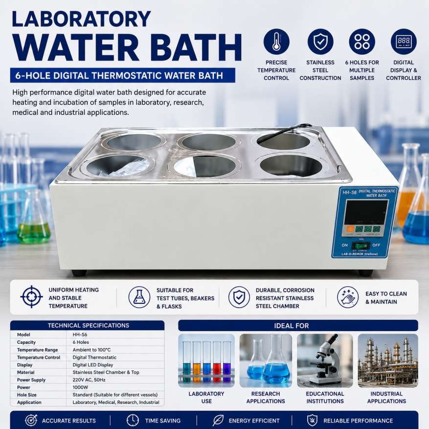 water bath 6 hole